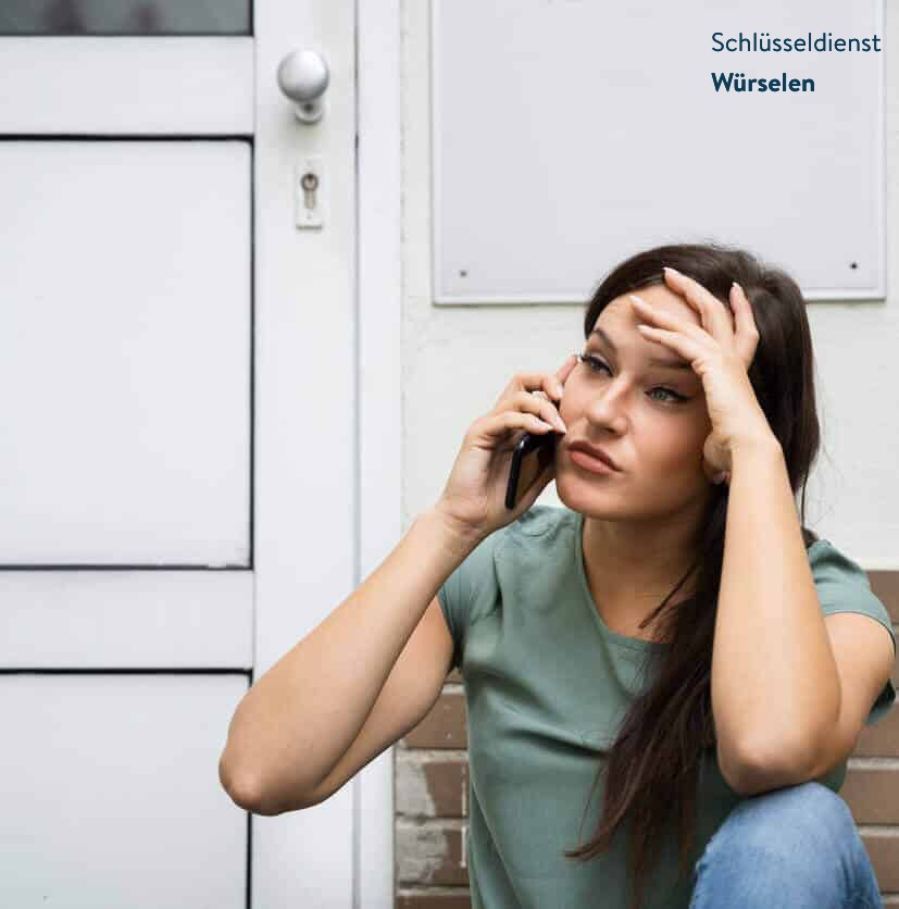 Frau hat sich ausgeschlossen